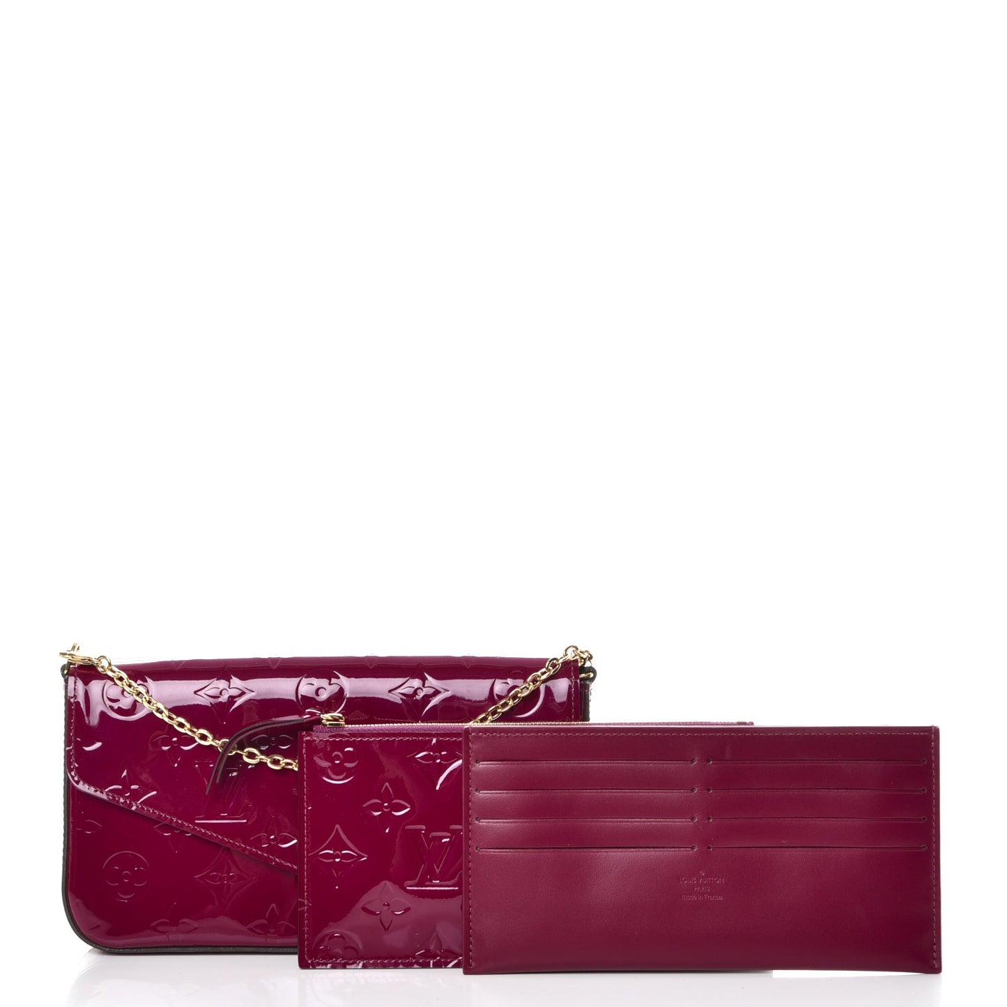 Vernis Felicie Chain Wallet Magenta