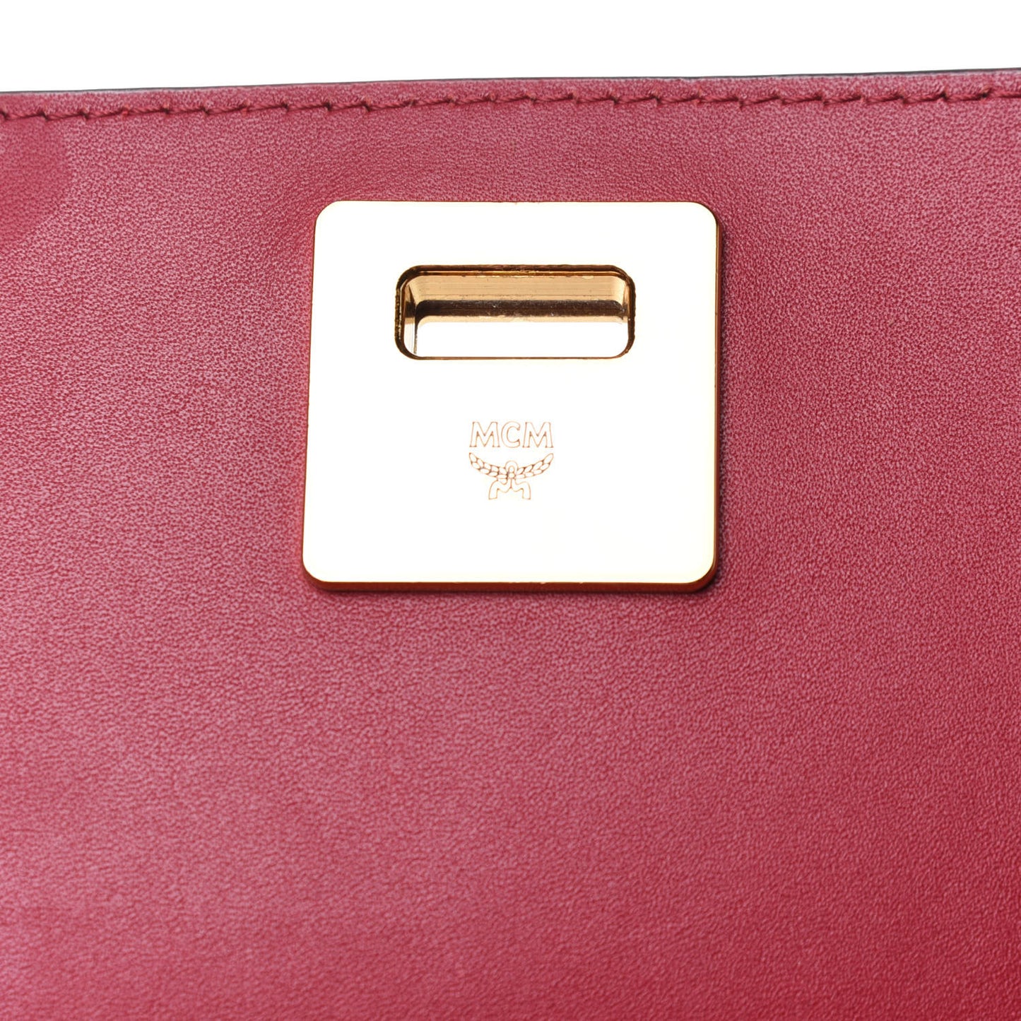 Grained Calfskin Large Milla Convertible Backpack Ruby Red