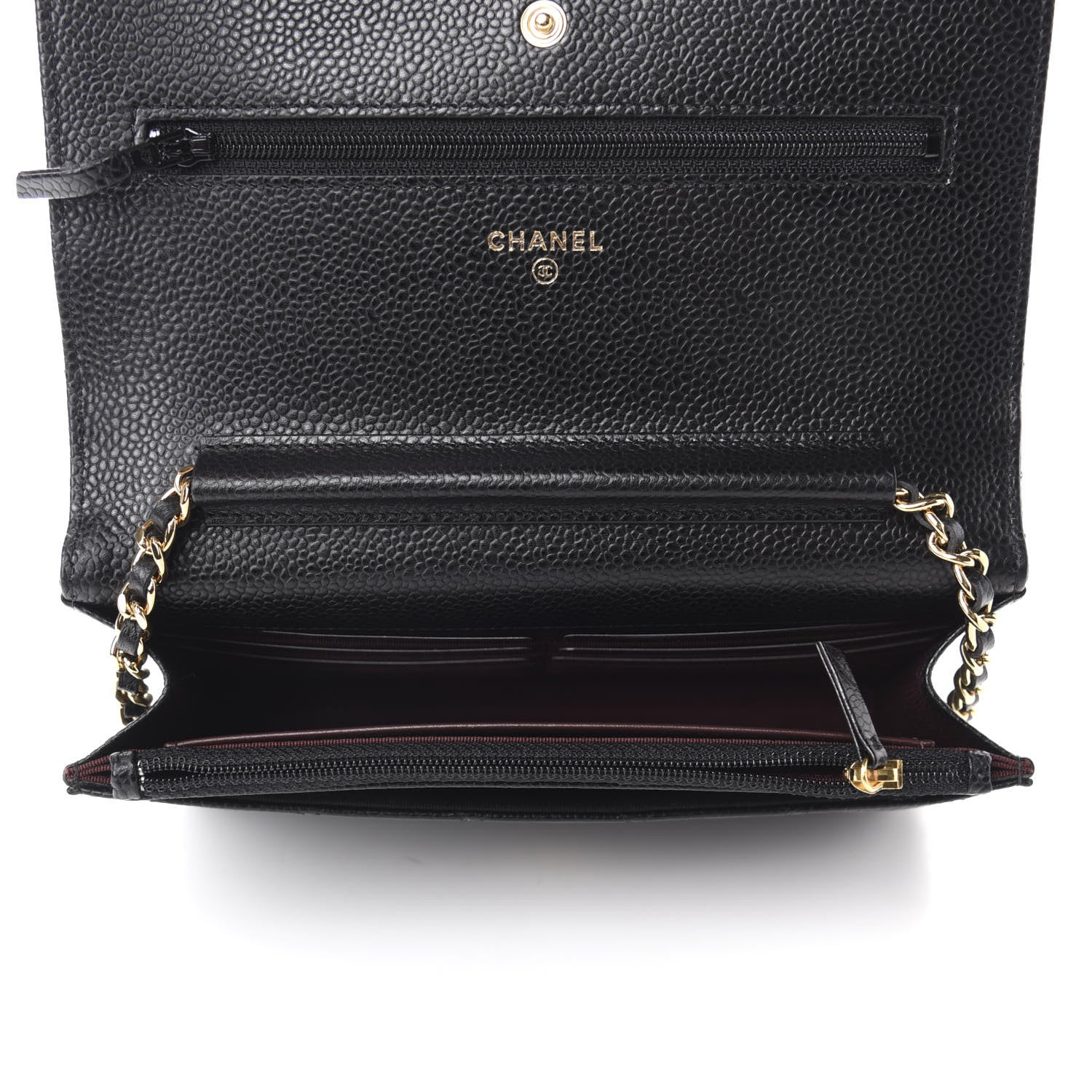 Chanel Caviar Quilted Wallet On Chain WOC Black 6 of 13