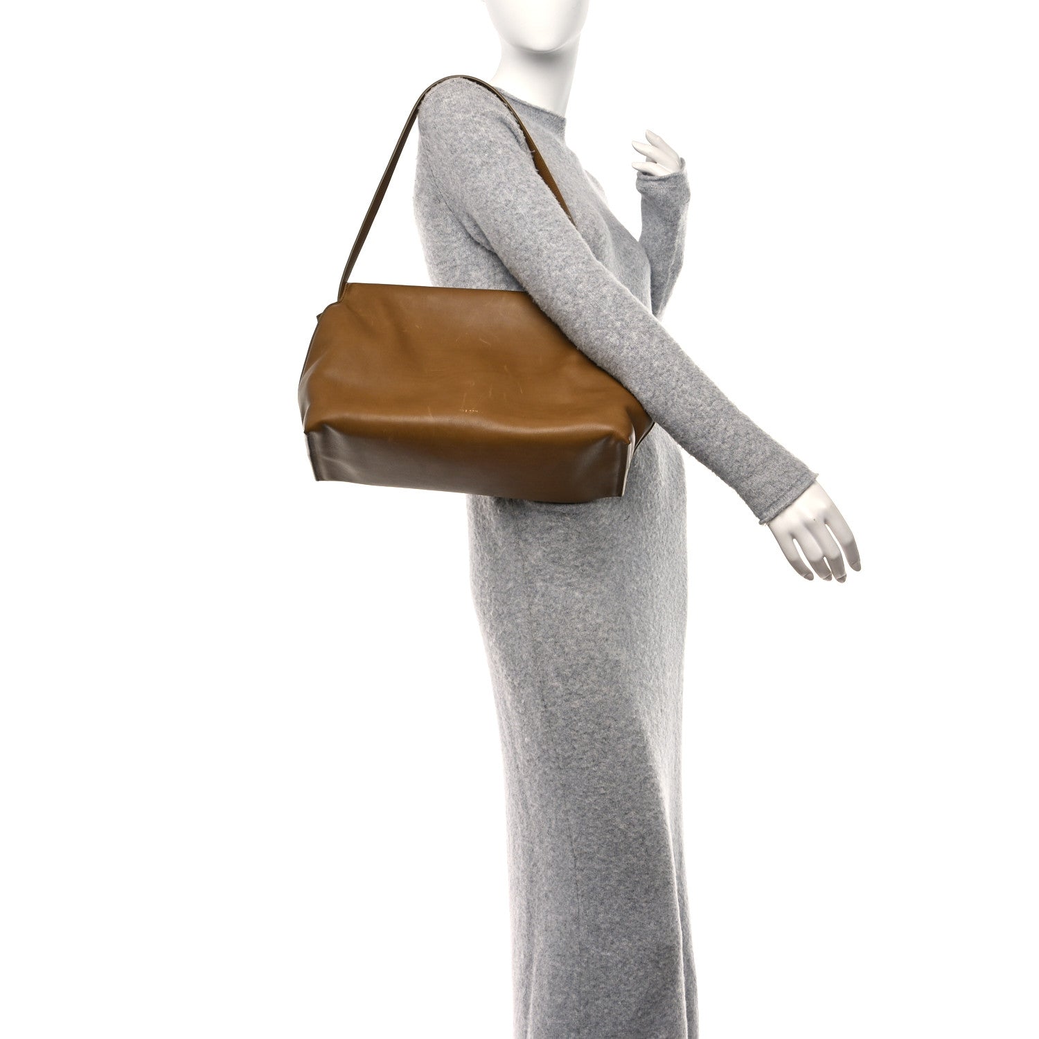 The Row Saddle Calfskin Sienna Shoulder Bag Muschio 2 of 13