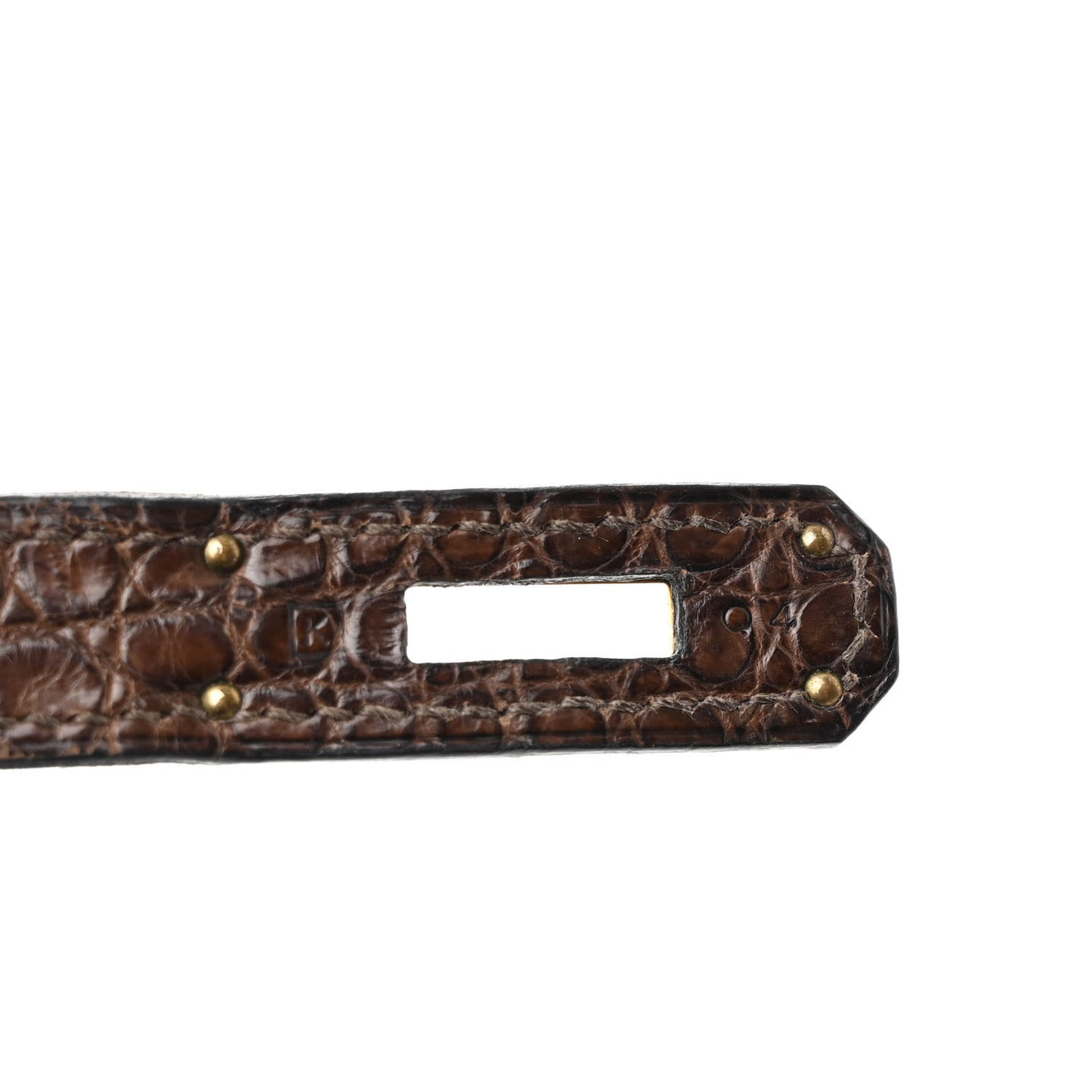 Matte Porosus Crocodile Birkin 30 Havane