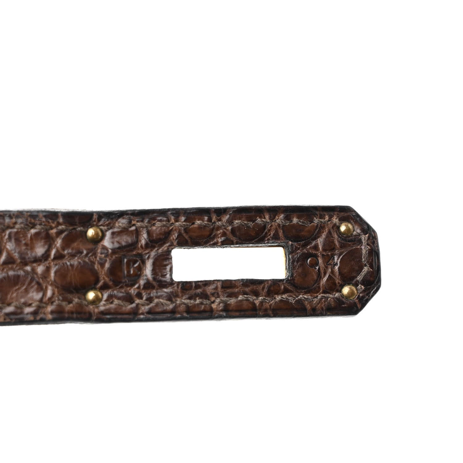 Hermes Matte Porosus Crocodile Birkin 30 Havane 7 of 21