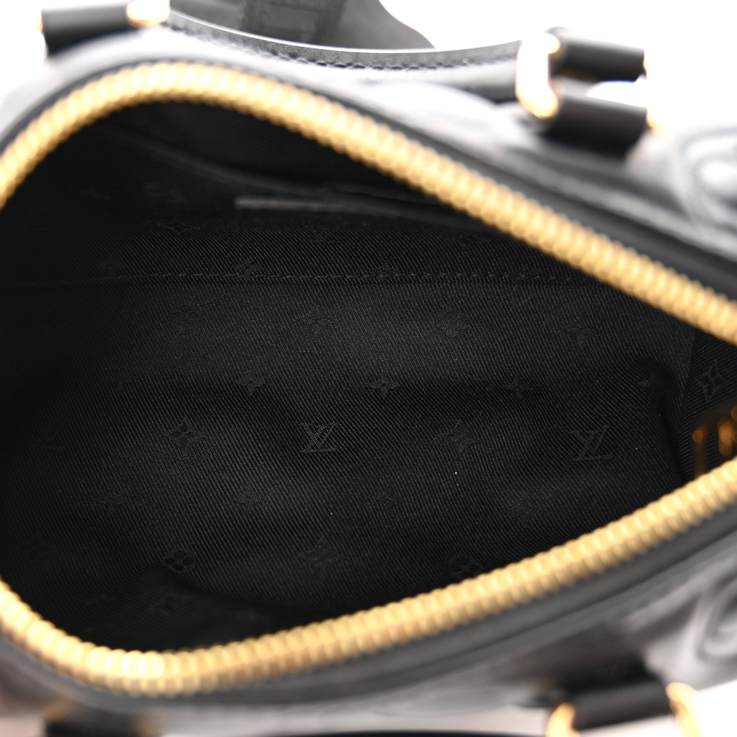 Louis Vuitton Calfskin Bubblegram Papillon BB Black 5 of 9