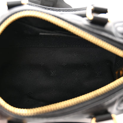 Louis Vuitton Calfskin Bubblegram Papillon BB Black 5 of 9