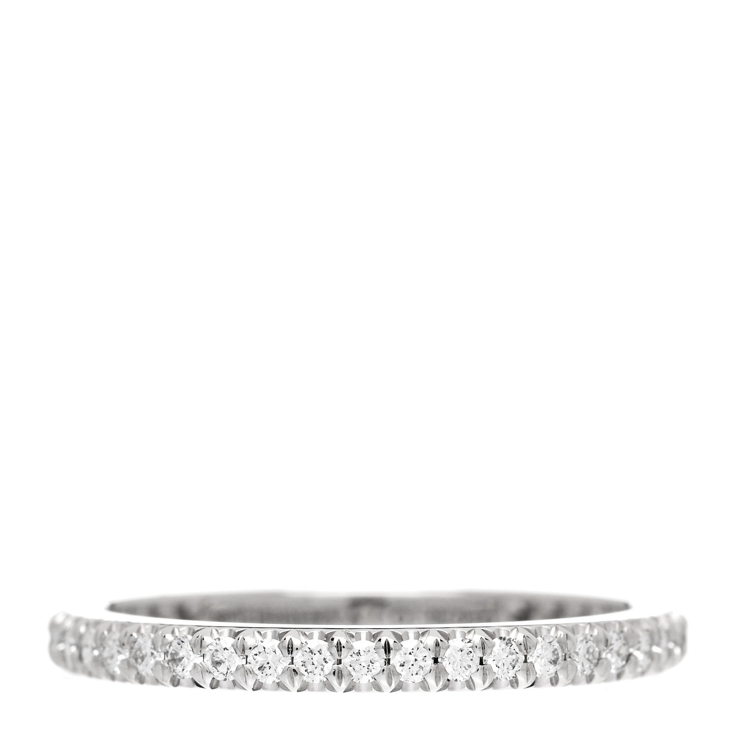 Platinum Diamond .34ctw Soleste Eternity Band Ring 51 5.75