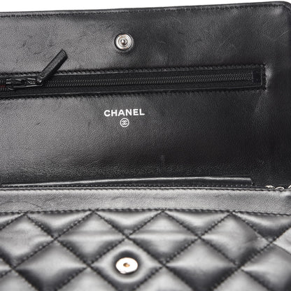 Chanel Lambskin Quilted Wallet On Chain WOC Black 9 of 15