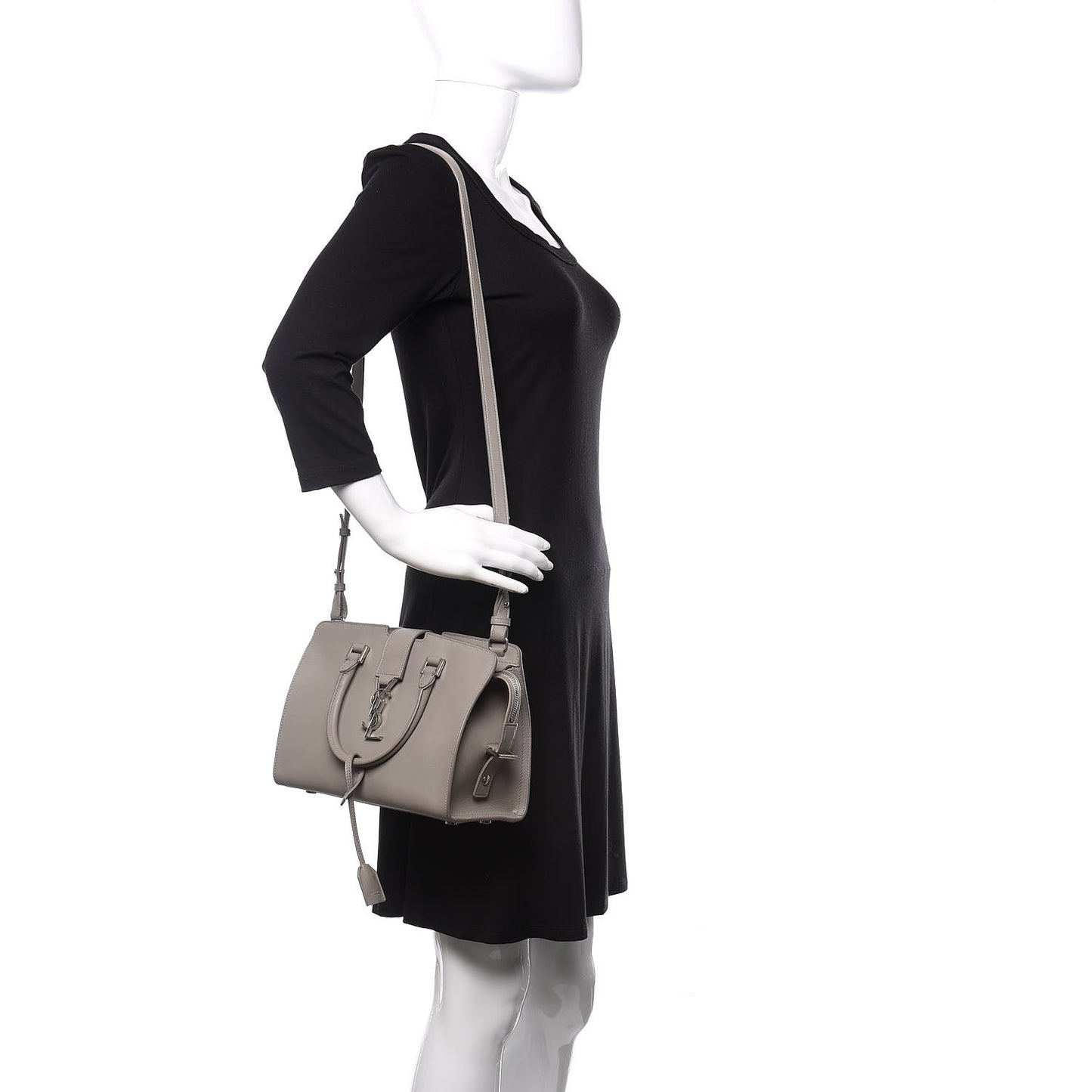 Calfskin Monogram Baby Cabas Fog