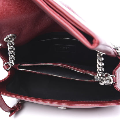 Saint Laurent Grain De Poudre Medium West Hollywood Monogram Fold-Over Palissandre 4 of 8