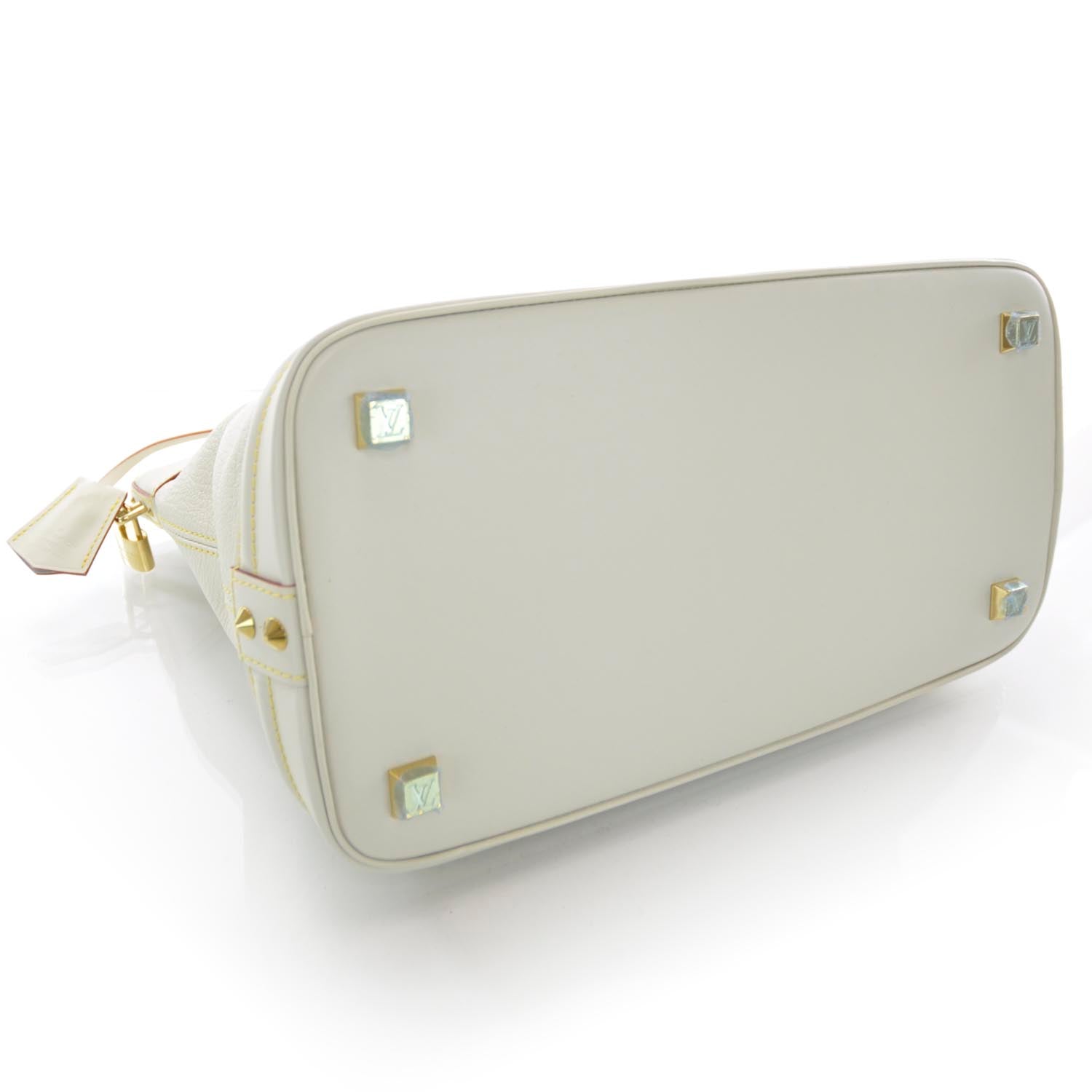 Louis Vuitton Suhali Lockit MM White 4 of 8