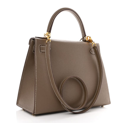 Hermes Epsom Kelly Sellier 28 Etoupe 3 of 11