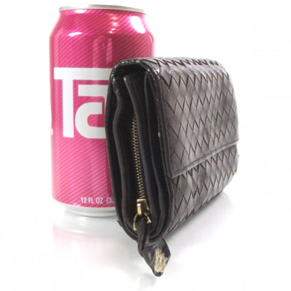 Bottega Veneta Nappa Intrecciato Compact Wallet Ebano 2 of 6