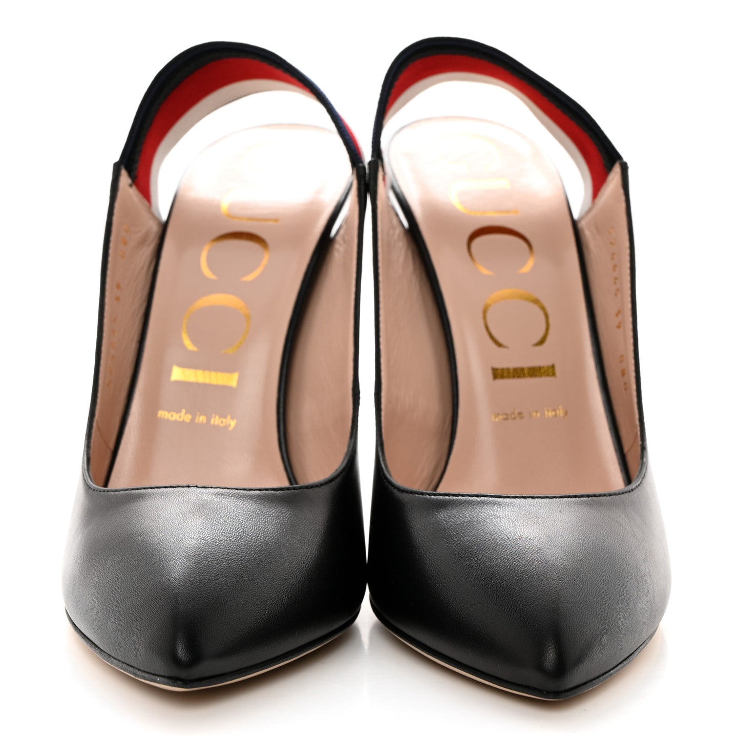 Malaga Kid Web Sylvie High Heel Slingback Pumps 39 Black