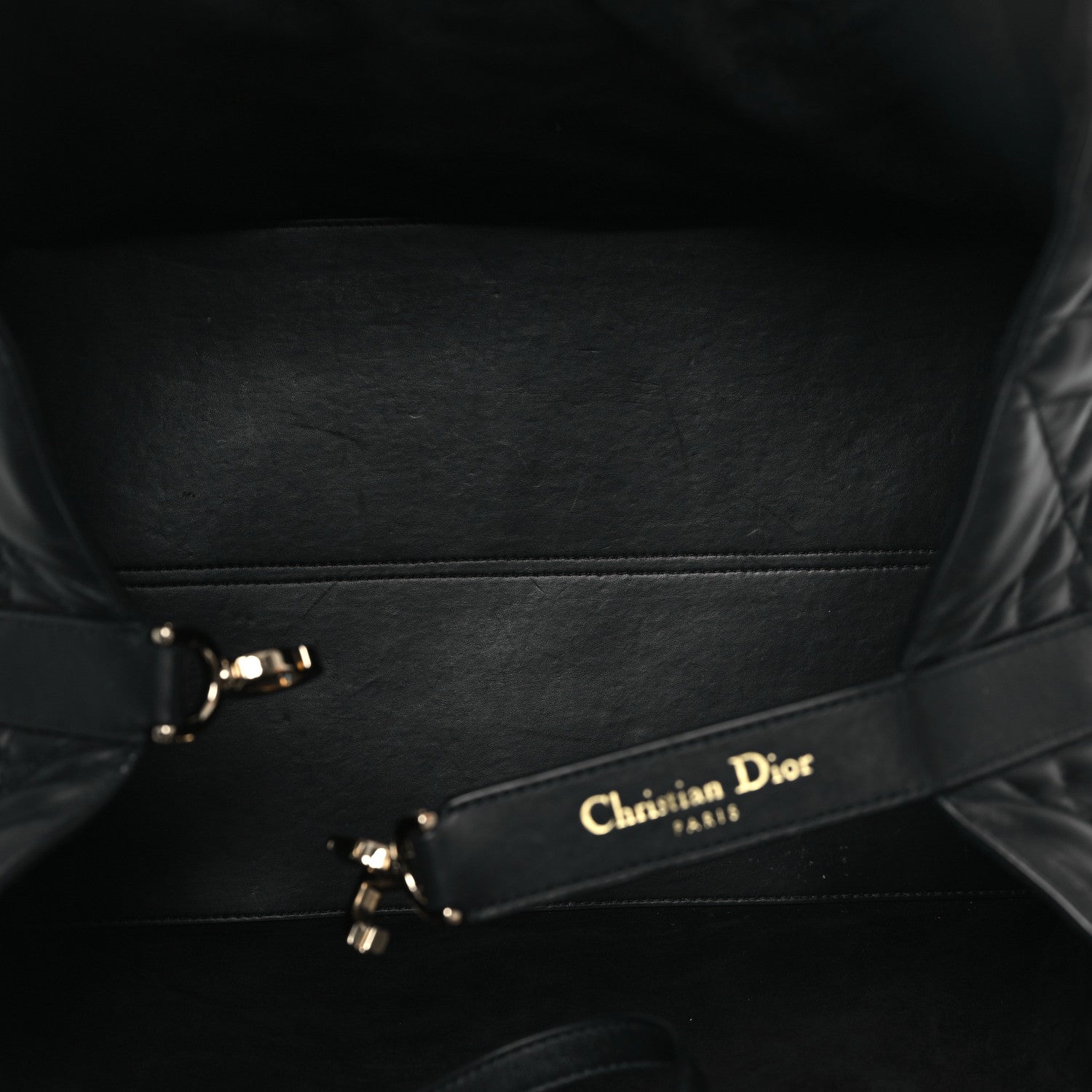 Christian Dior Calfskin Macrocannage Large Toujours Black 6 of 12