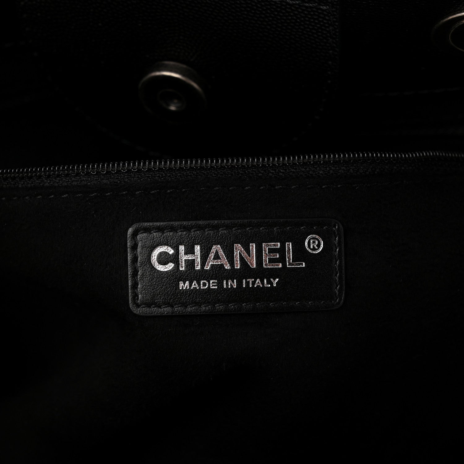Chanel Caviar Small Studded Deauville Tote Black 6 of 10