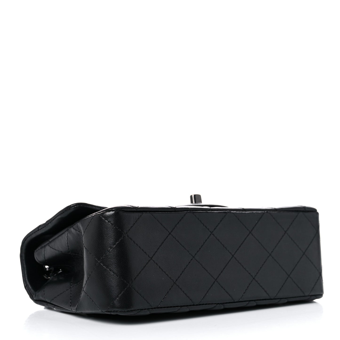 Lambskin Quilted Mini Rectangular Flap So Black
