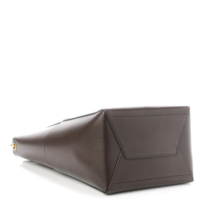 Celine Supersoft Calfskin Sangle Bucket Bag Wood 4 of 9