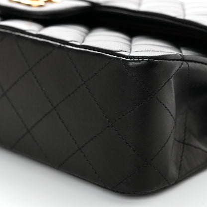 Chanel Lambskin Quilted Medium Double Flap Black 10 of 11