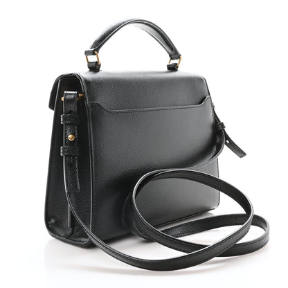 Saint Laurent Grain de Poudre Mini Classic Monogram Cassandra Top Handle Black 3 of 11