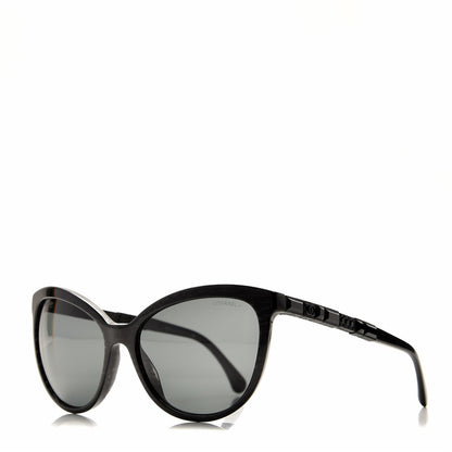 Chanel Crystal Baguette Cat Eye Bijou Sunglasses 5307-B Black 1 of 9