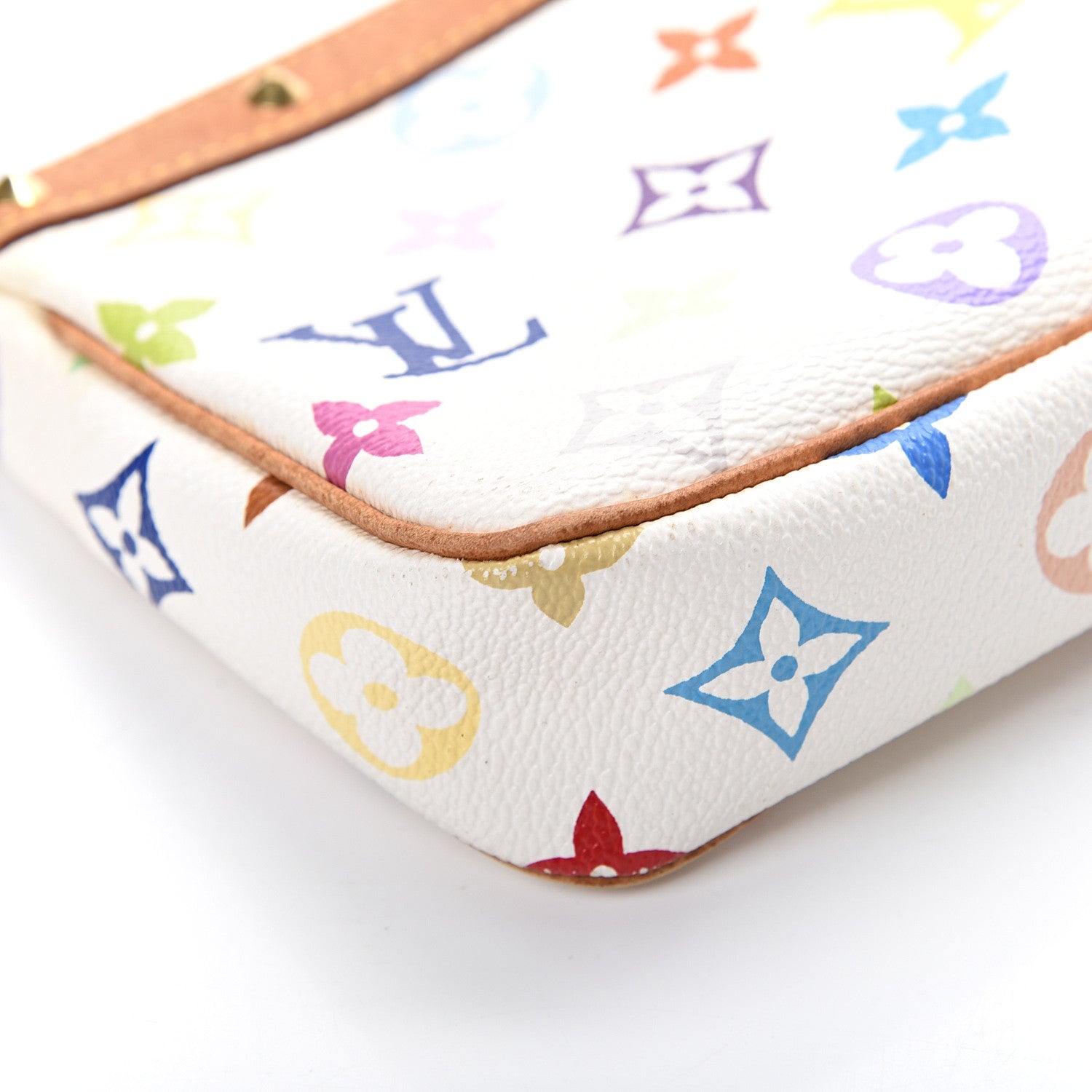 Louis Vuitton Monogram Multicolor Pochette Accessories White 8 of 14