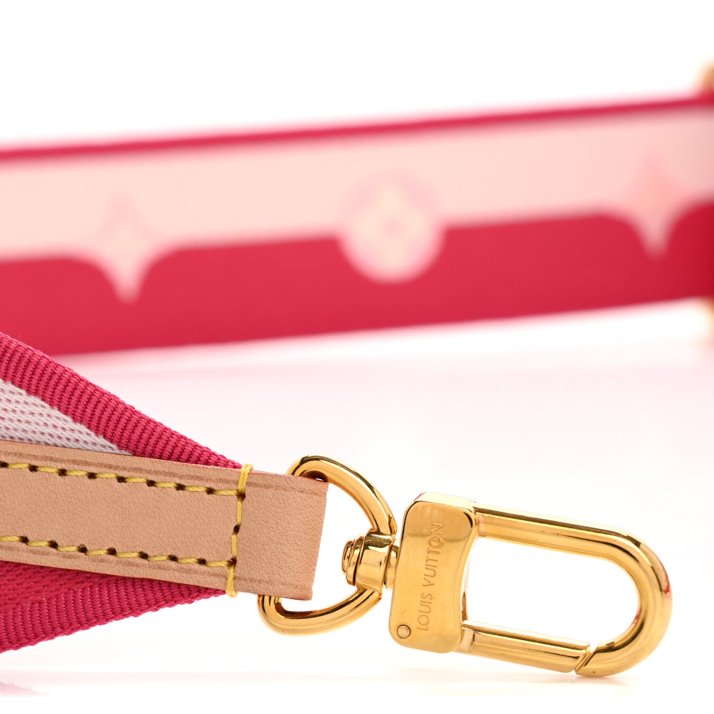 Jacquard Neverfull BB Shoulder Strap Pink Peony