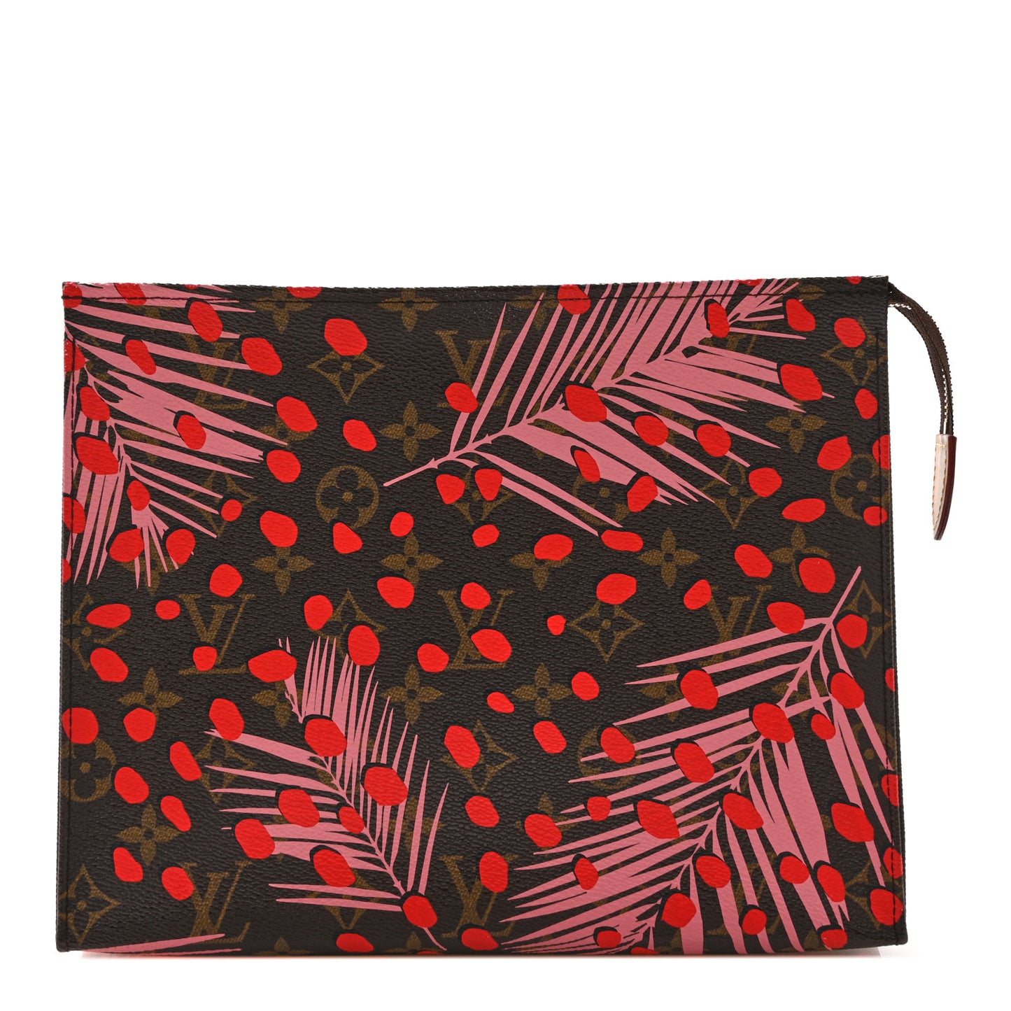Monogram Jungle Dots Toiletry Pouch 26 Sugar Pink Poppy