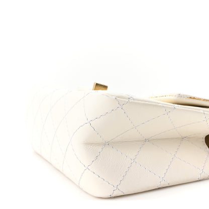 Chanel Aged Calfskin Quilted 2.55 Reissue Mini Flap White 10 of 11