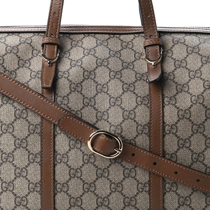 Gucci GG Supreme Monogram Margaux Calfskin Medium Nice Boston Beige Ebony Acero 10 of 12