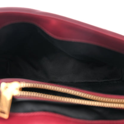 Saint Laurent Calfskin Y Quilted Monogram Small Loulou Chain Satchel Dark Legion Red 5 of 11
