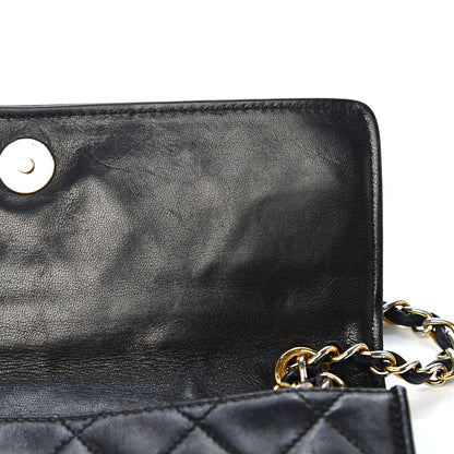 Chanel Lambskin Quilted CC Tassel Shoulder Flap Black 9 of 15
