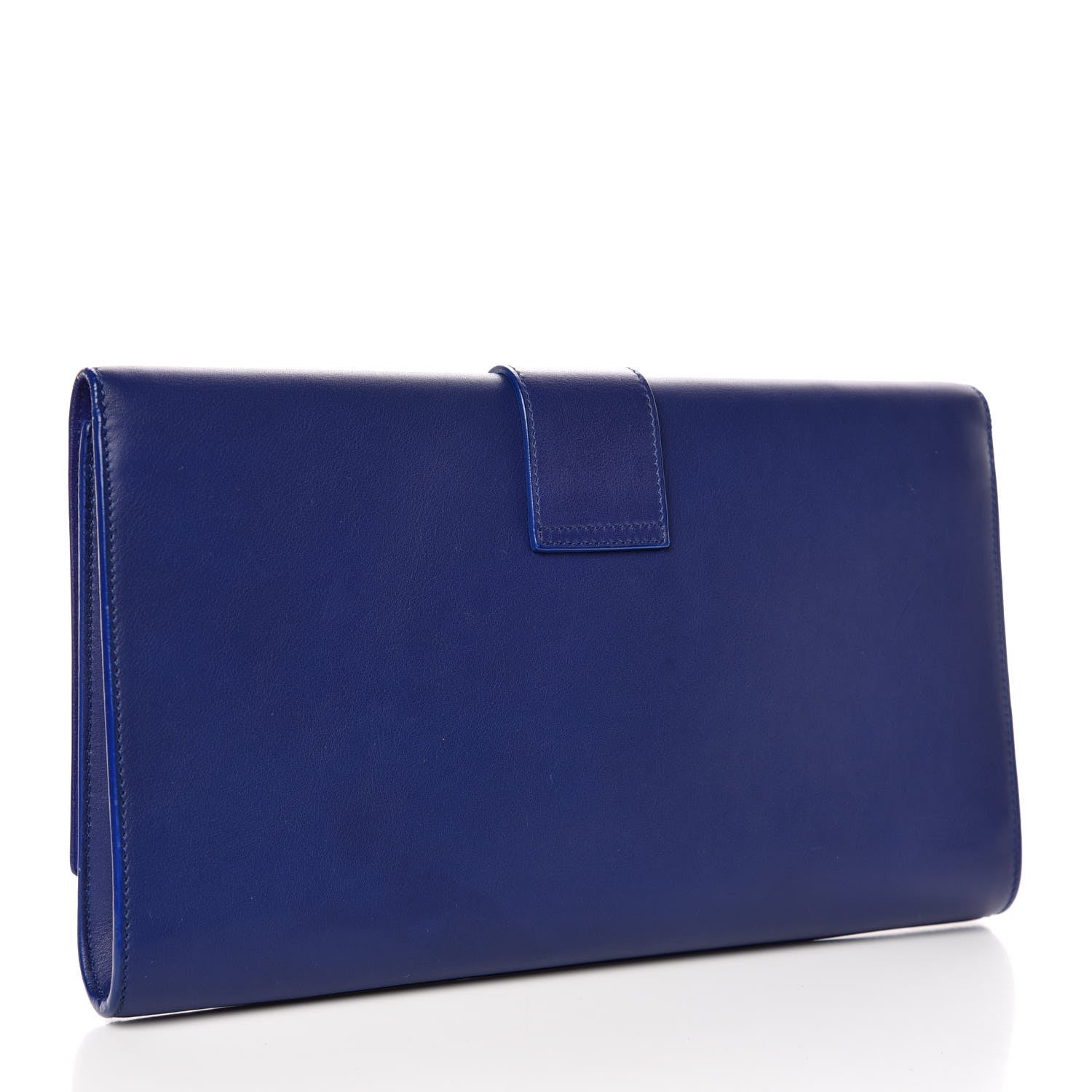 Saint Laurent Calfskin Classic Y Ligne Clutch Royal Blue 3 of 8