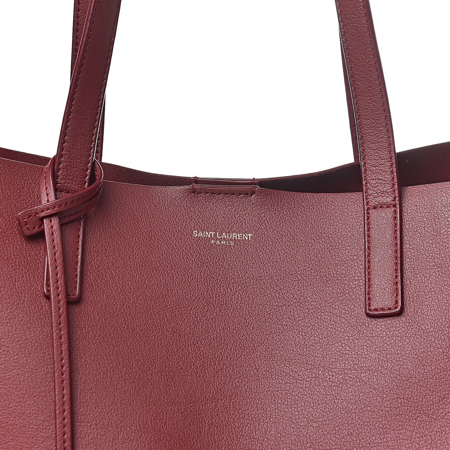 Calfskin Large Shopping Tote Deep Carmin