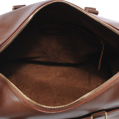 Saint Laurent Leather Classic Duffle 6 Bag Cognac 5 of 10