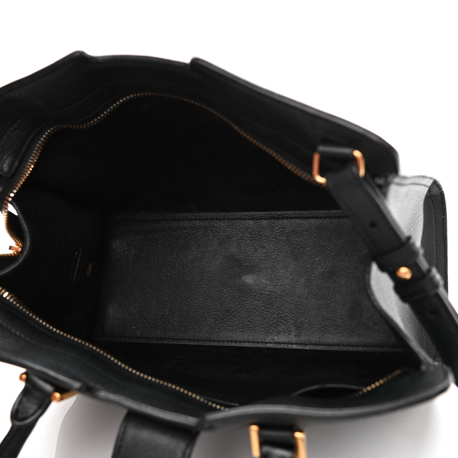Saint Laurent Calfskin Monogram Baby Downtown Cabas Black 5 of 10