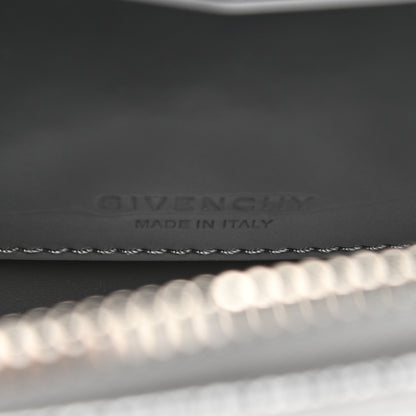 Givenchy Metallic Calfskin 4G Embossed Nano Antigona Silver 6 of 9