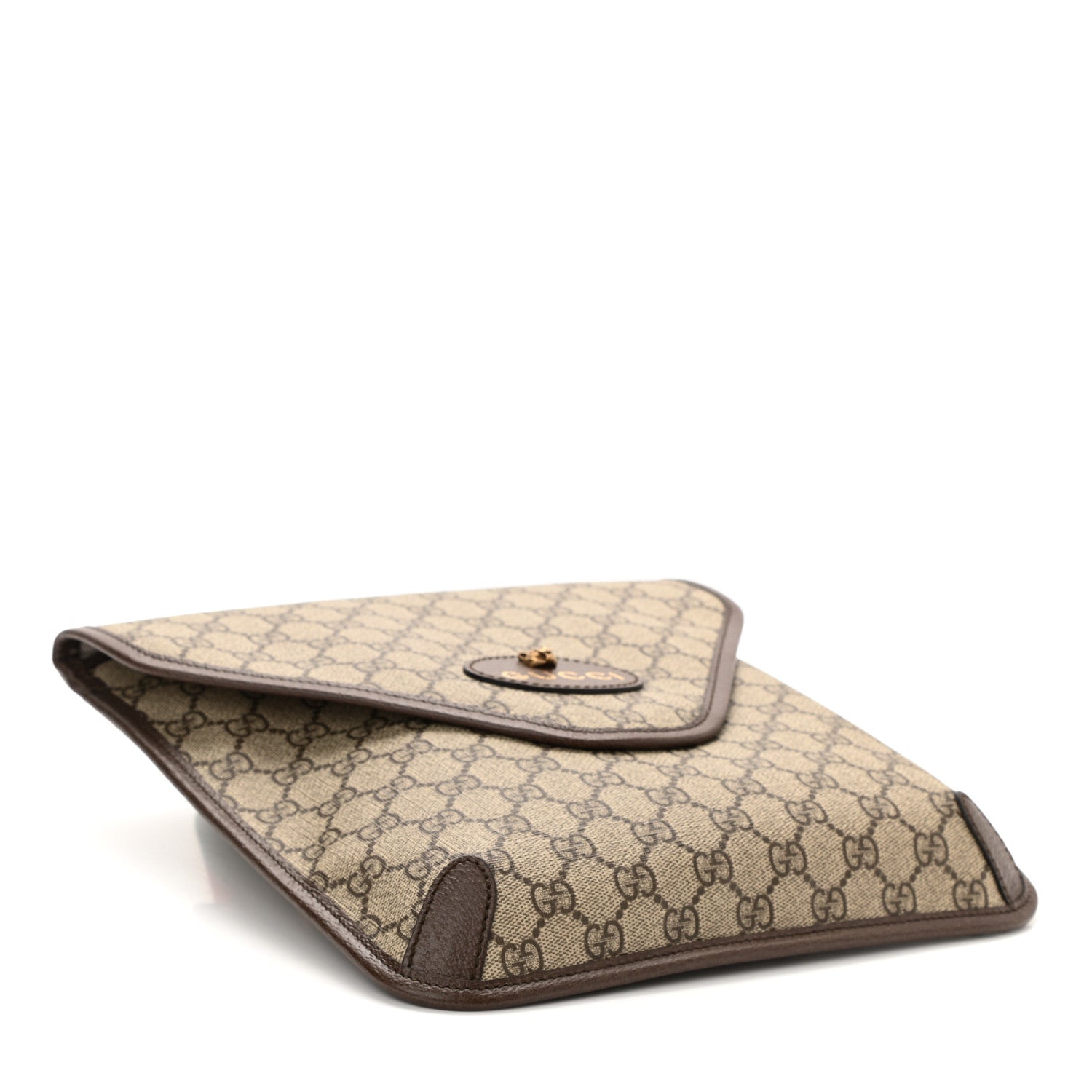 Gucci GG Supreme Monogram Web Medium Neo Vintage Flap Messenger Bag Beige New Acero 4 of 8