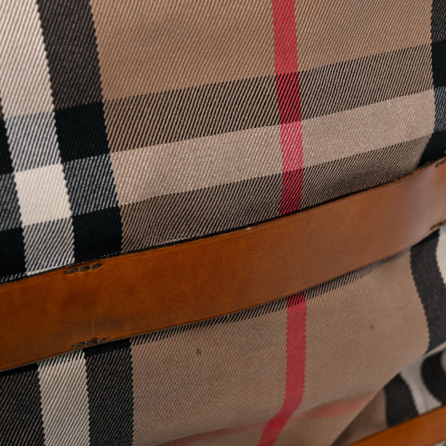 House Check Bridle Calfskin Medium Gosford Hobo Dark Tan