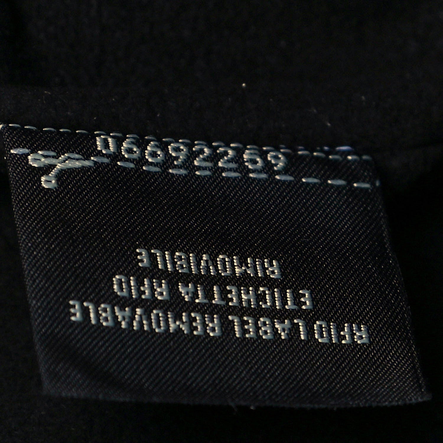 Fendi Laminated Calfskin Medium Drawstring Pouch Bag Oro Black 7 of 14