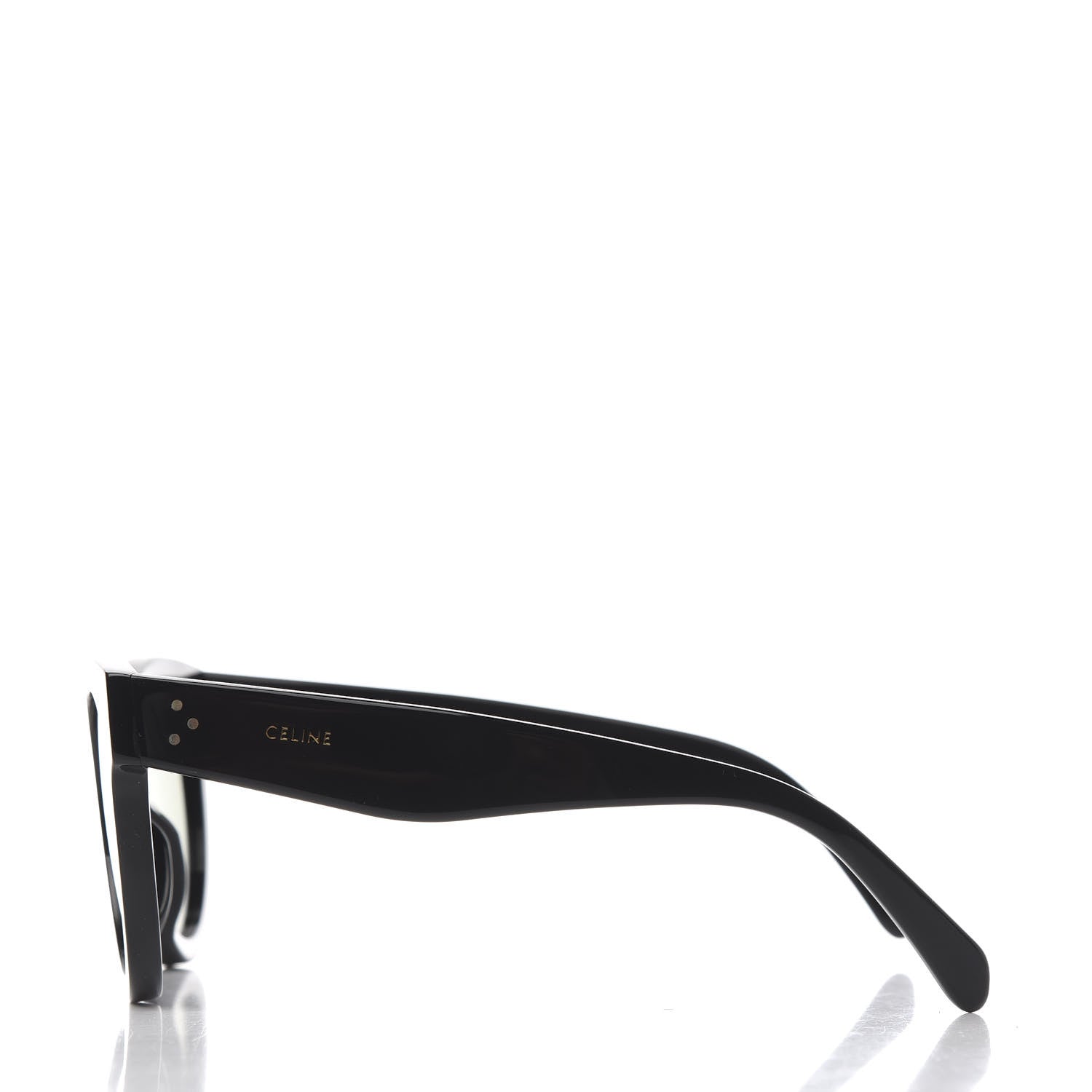 Celine Acetate Studded Mineral Round Sunglasses CL40031 Black 3 of 6