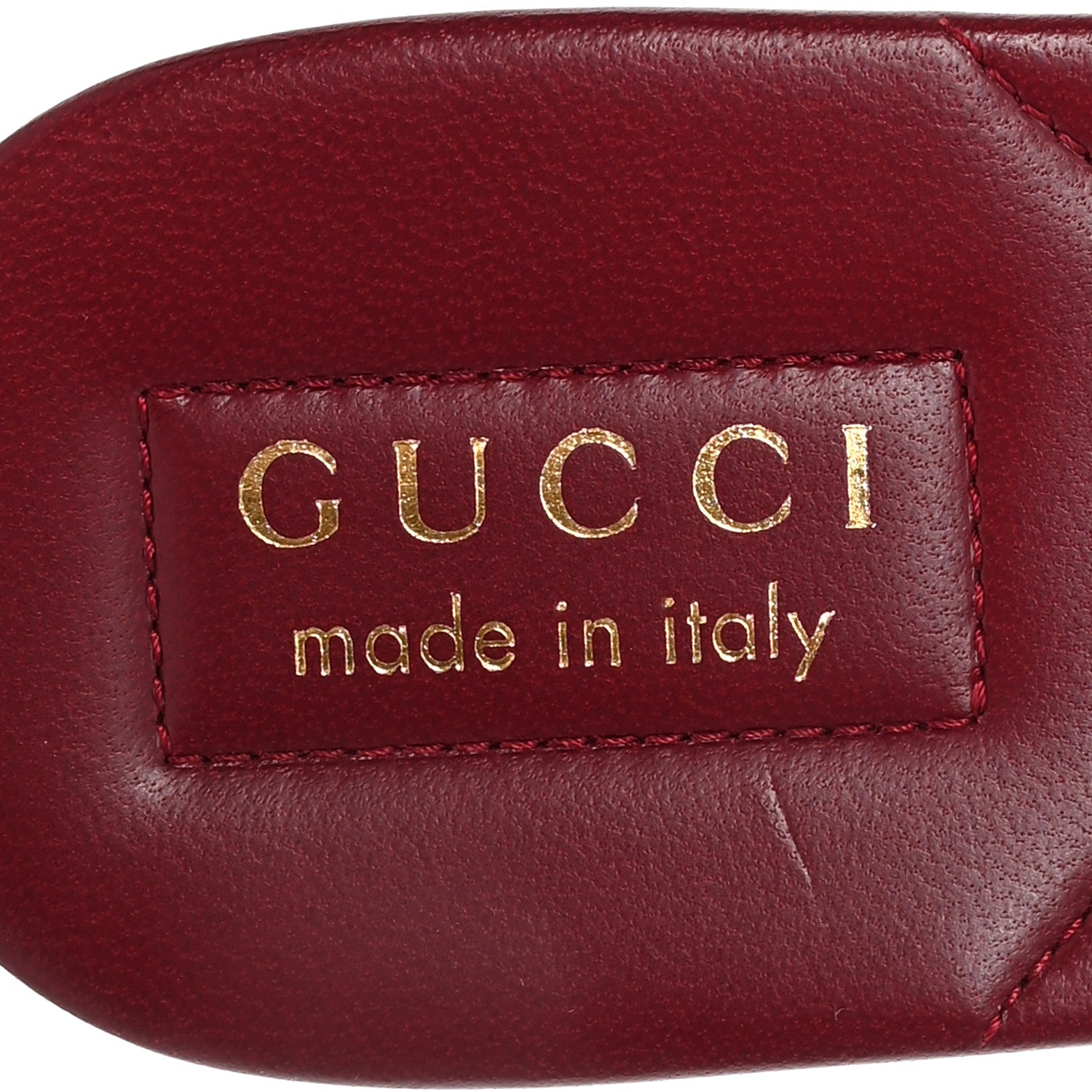 Gucci Canvas Web Womens Slide Sandals 38.5 Red Bordeaux 8 of 9