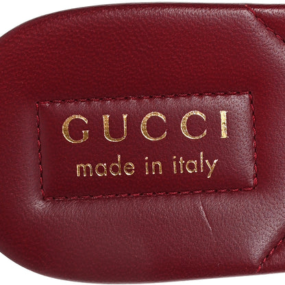 Gucci Canvas Web Womens Slide Sandals 38.5 Red Bordeaux 8 of 9