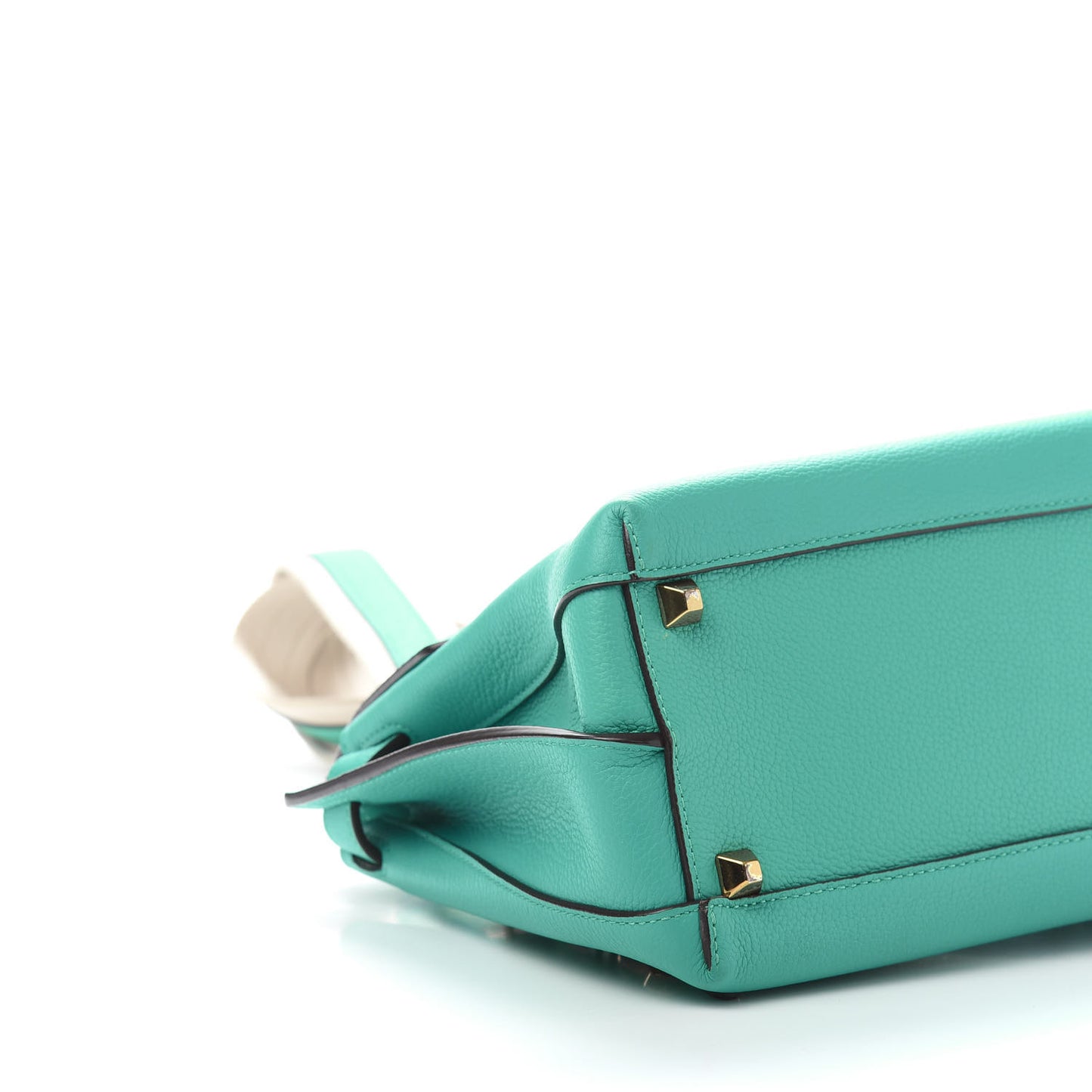 Grained Calfskin Medium Milla Convertible Backpack Oasis Green