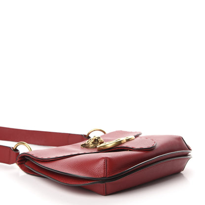 Gucci Cellarius Calfskin Feline GG Marmont Flap Shoulder Bag Vulcanic Red 3 of 9