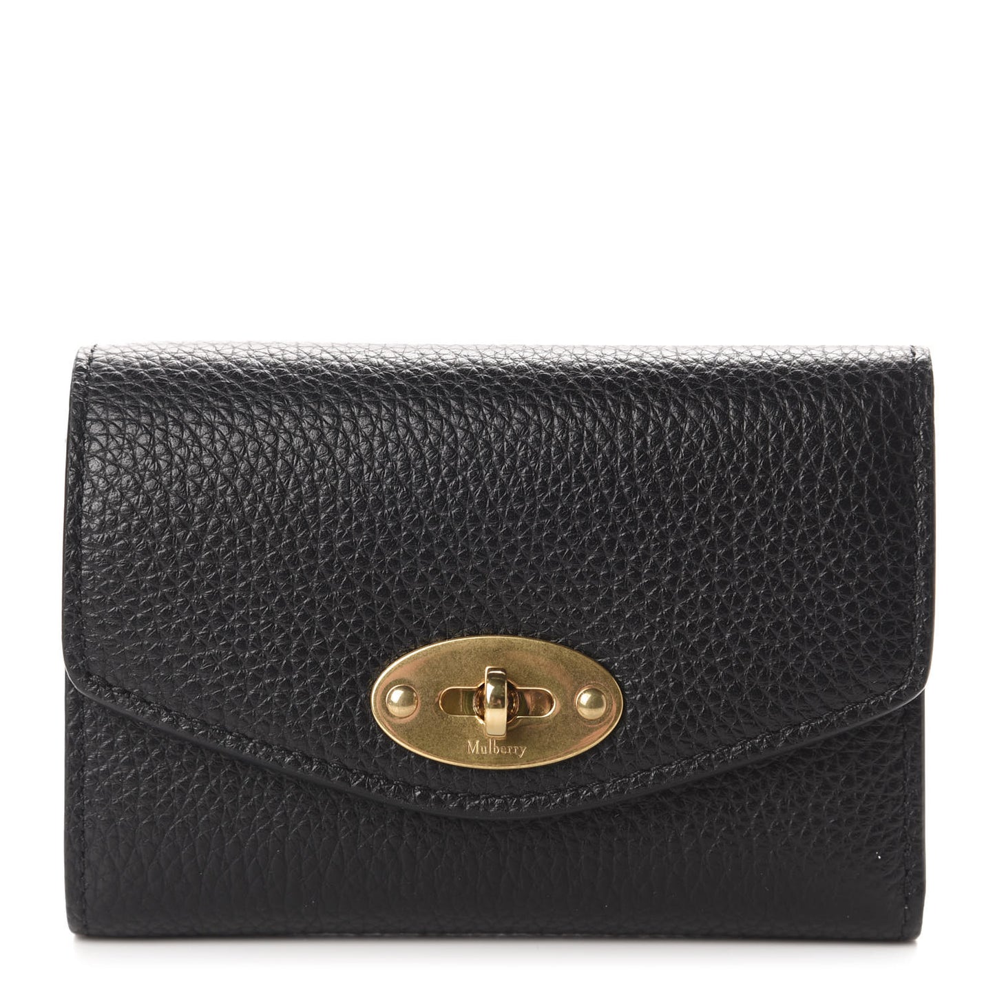Classic Grain Small Darley Wallet Black