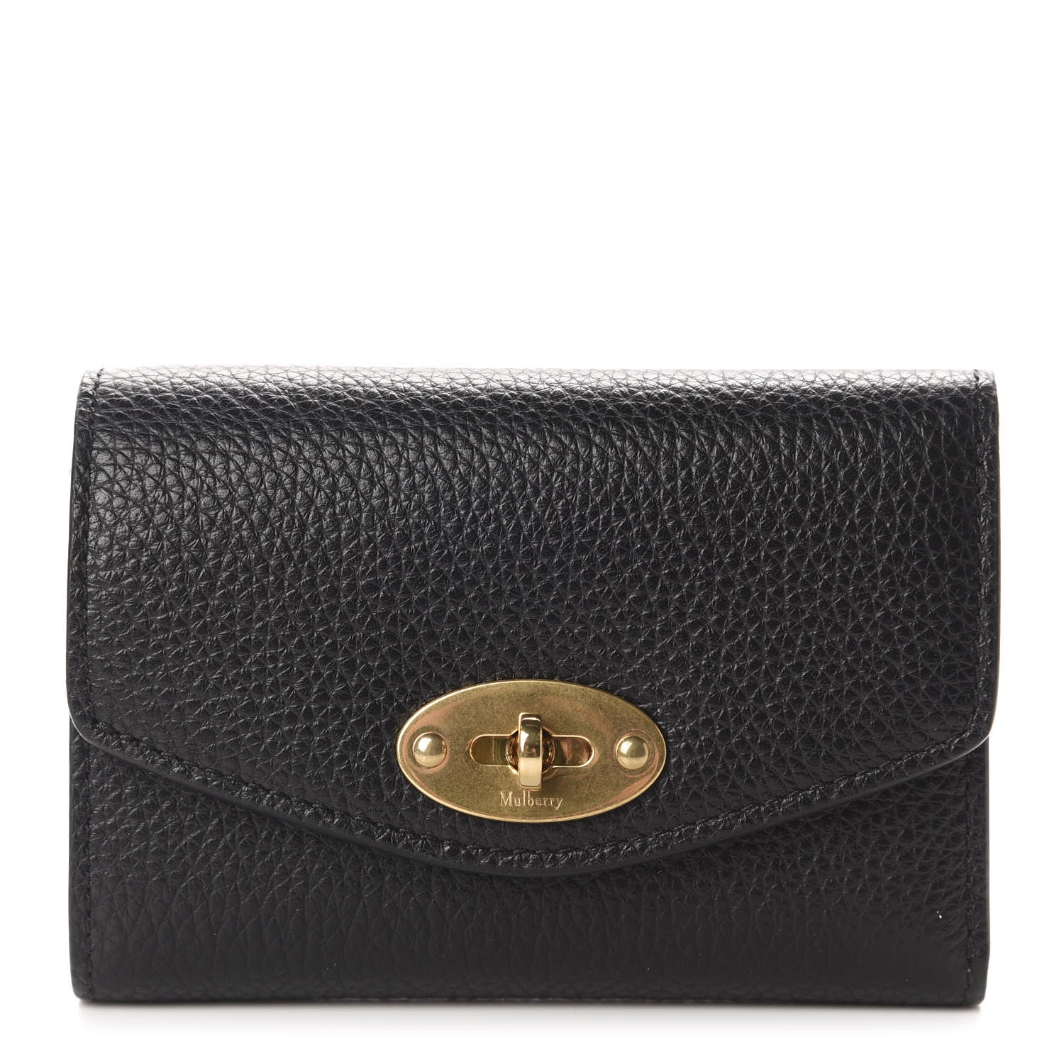 Mulberry Classic Grain Small Darley Wallet Black 1 of 8