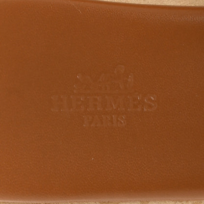 Hermes Calfskin Cork Eze 30 Sandals 39 Naturel 7 of 10