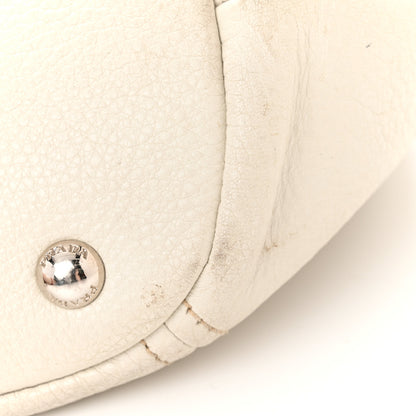 Prada Vitello Daino Hobo White 25 of 26