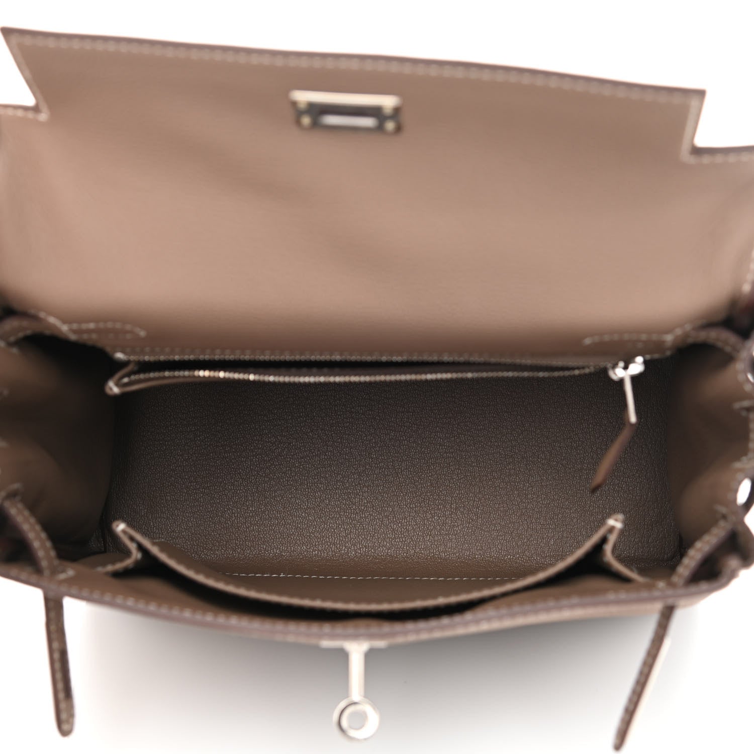 Hermes Togo Kelly Retourne 25 Etoupe 5 of 11