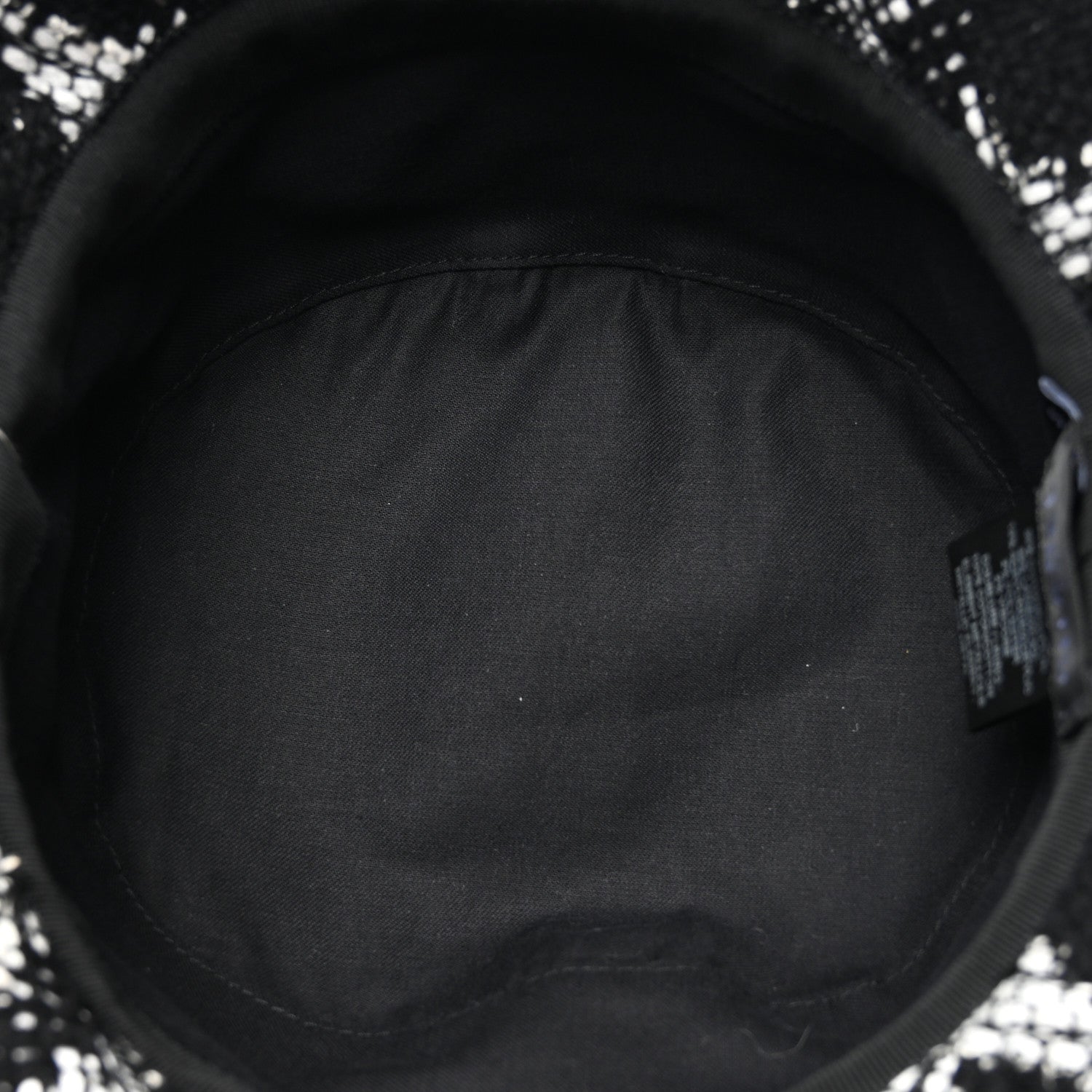 Chanel Tweed Bucket Hat S Black White 7 of 8