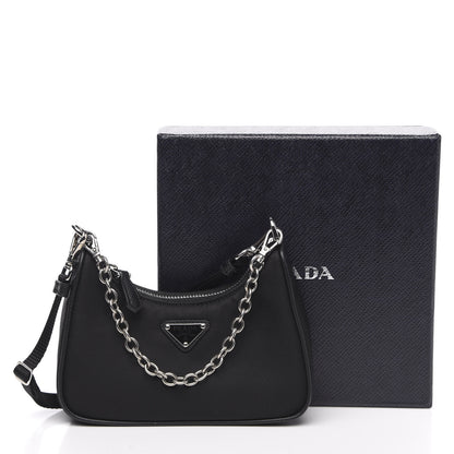 Prada Tessuto Nylon Mini Re-Edition 2000 Shoulder Bag Black 9 of 9